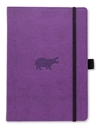 Bild på Dingbats* Wildlife A5+ Purple Hippo Notebook - Graph