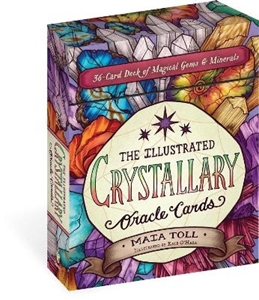 Bild på The Illustrated Crystallary Oracle Cards: 36-Card Deck of Magical Gems & Minerals